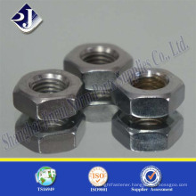 supplier from China good strength steel galvanized hexagonal nut